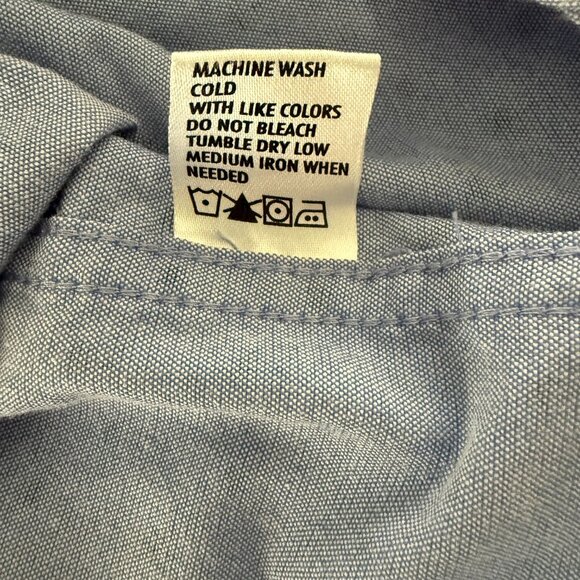 Steve's Jeans Blue Button Up Shirt with Palm Tree Print Size 5x - Picture 7 of 9